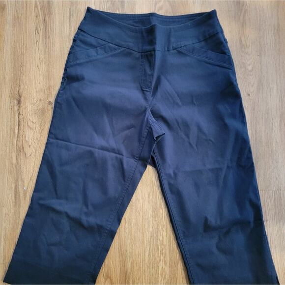 Womens Black Pull On Westbound Capris size 10 Petite - Picture 4 of 6